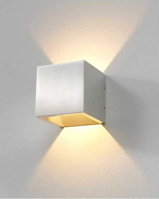 Wandlamp Cube Aluminium 27WL Cube ALU