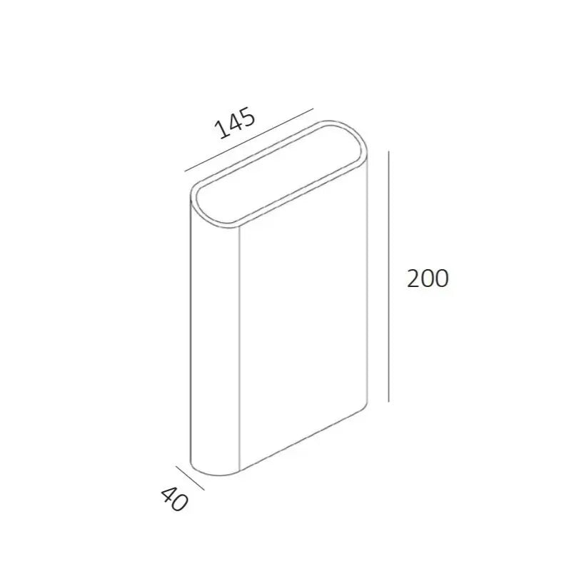 Wandlamp ovaal champagne groot 27WL Diaz-L CP