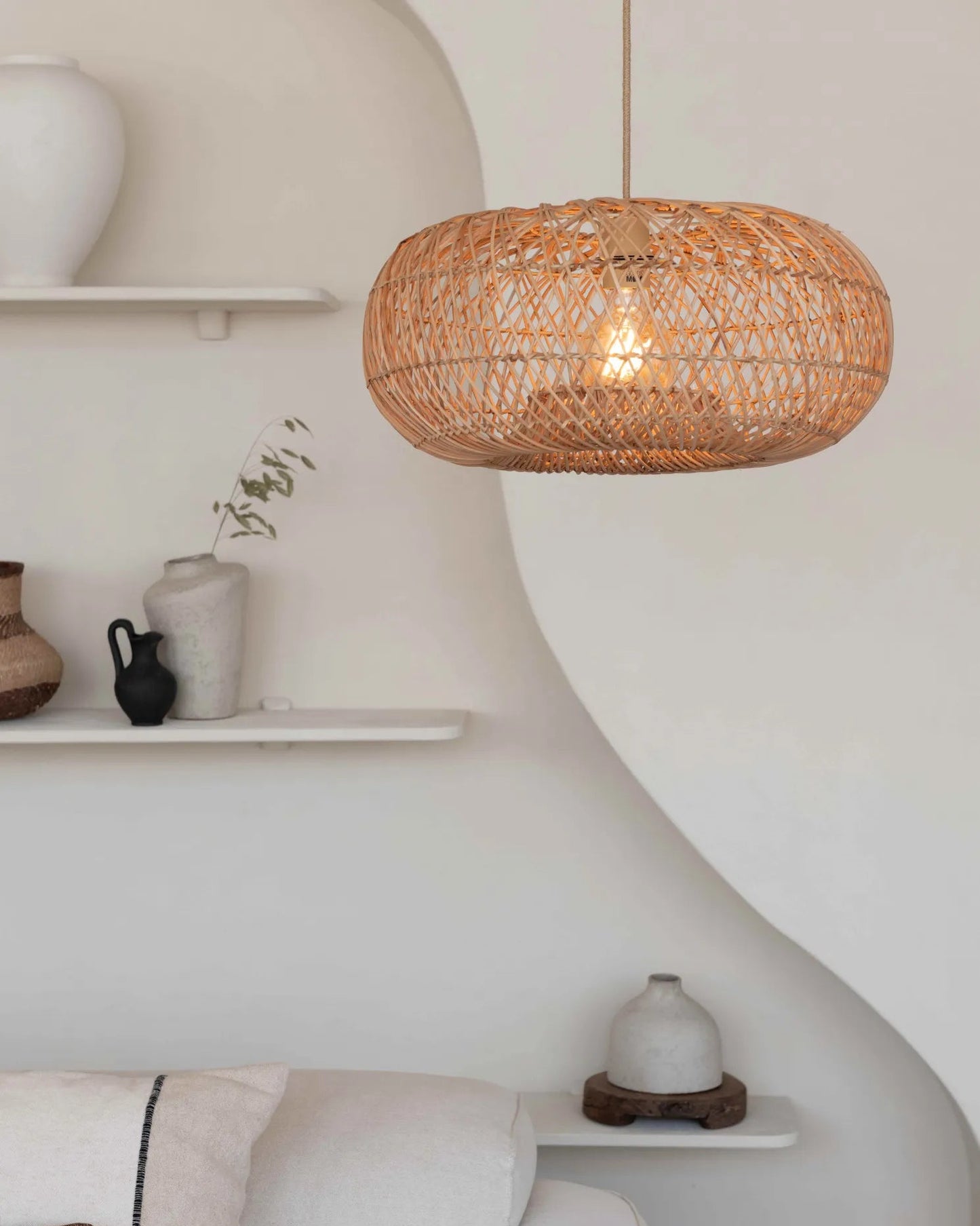 Hanglamp Donut naturel S E27 85ARIH011NA