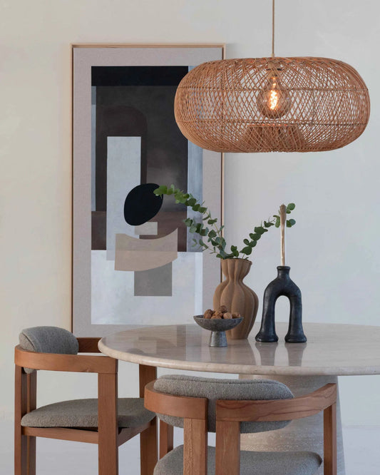 Hanglamp Donut naturel L E27 85ARIH021NA