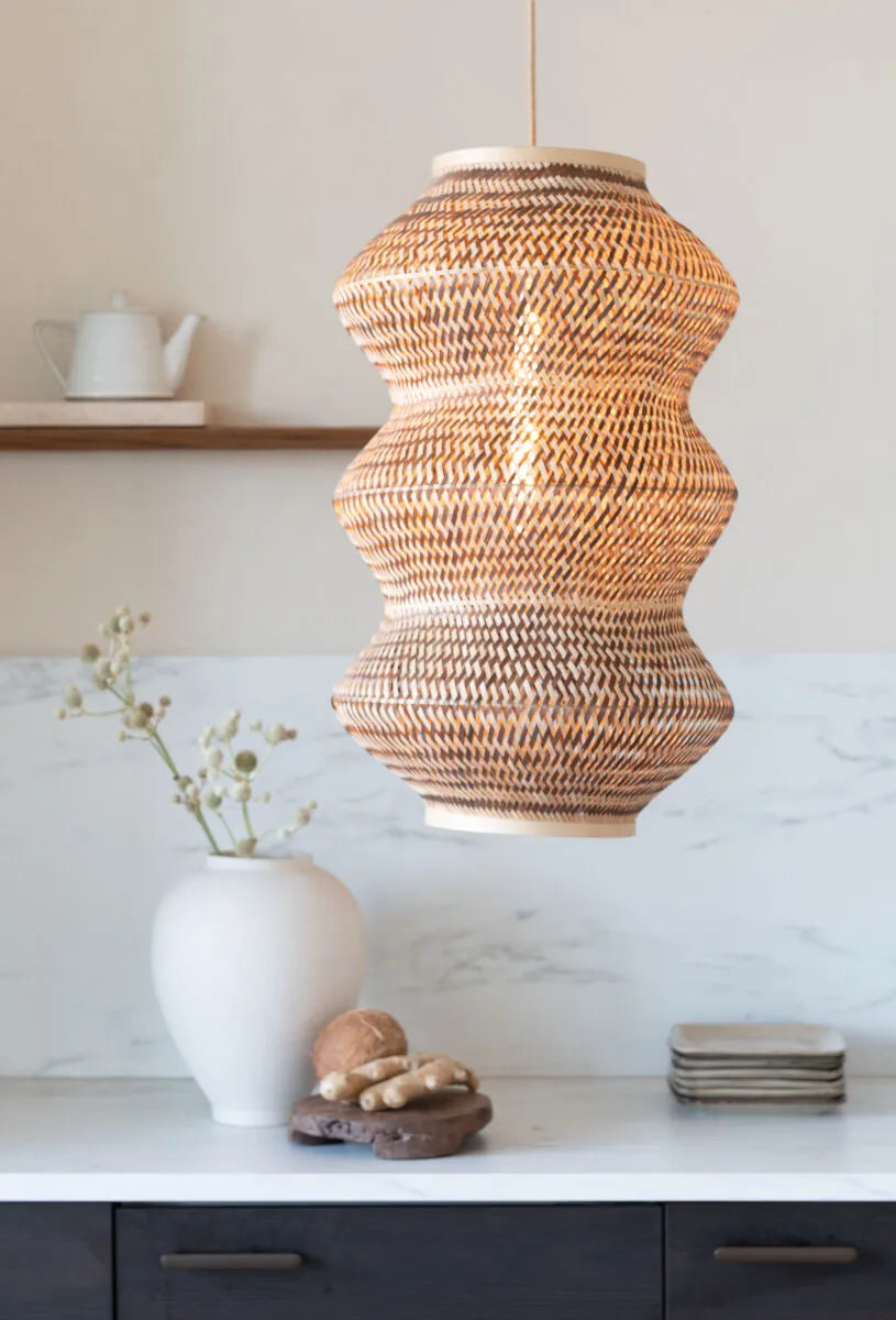 Hanglamp Bamboo naturel-bruin E27 85BARH041NB