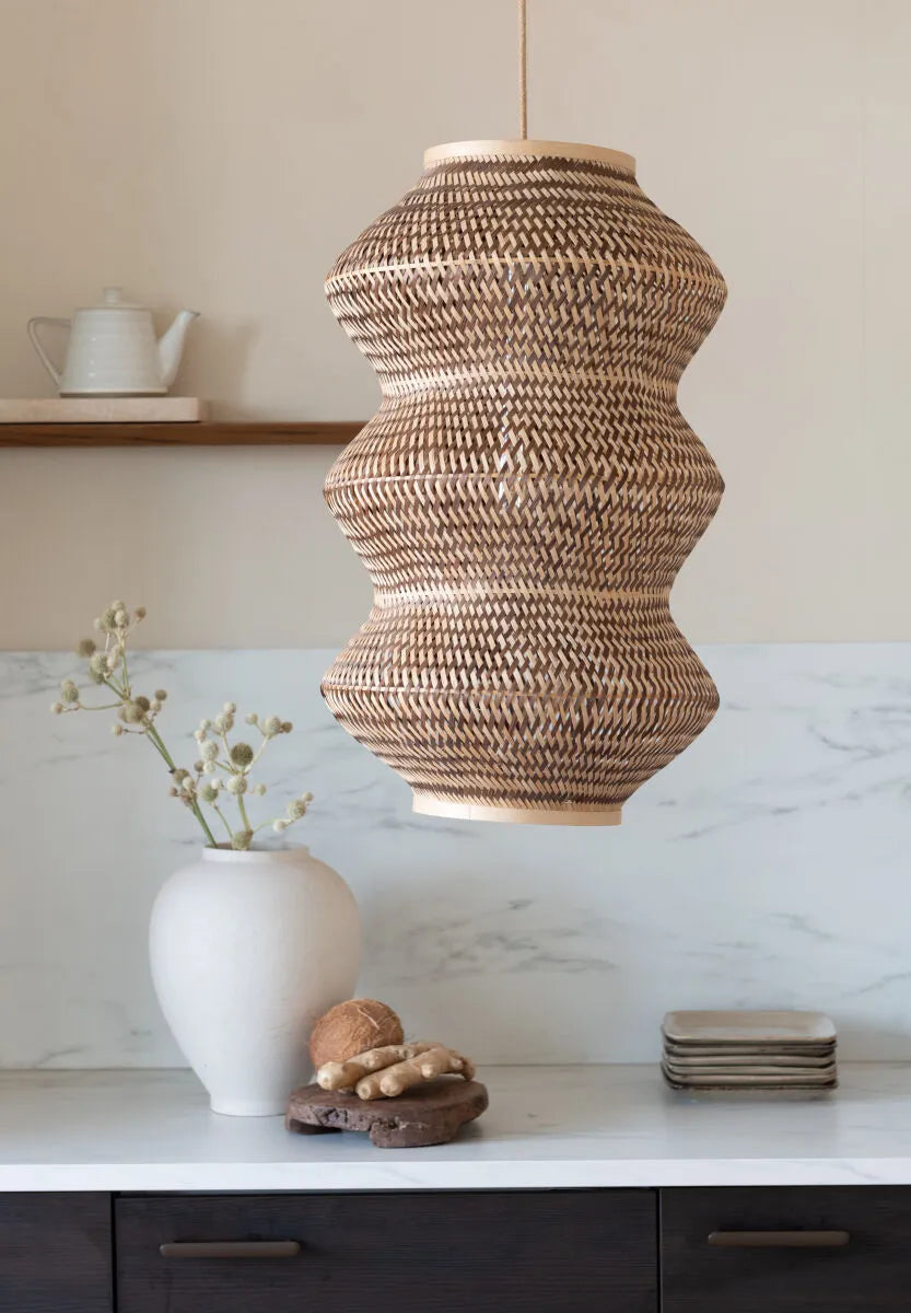 Hanglamp Bamboo naturel-bruin E27 85BARH041NB