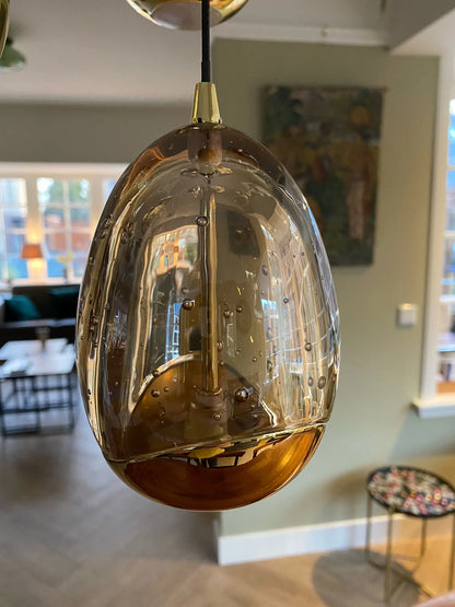 Hanglamp Egg goud 5-lichts