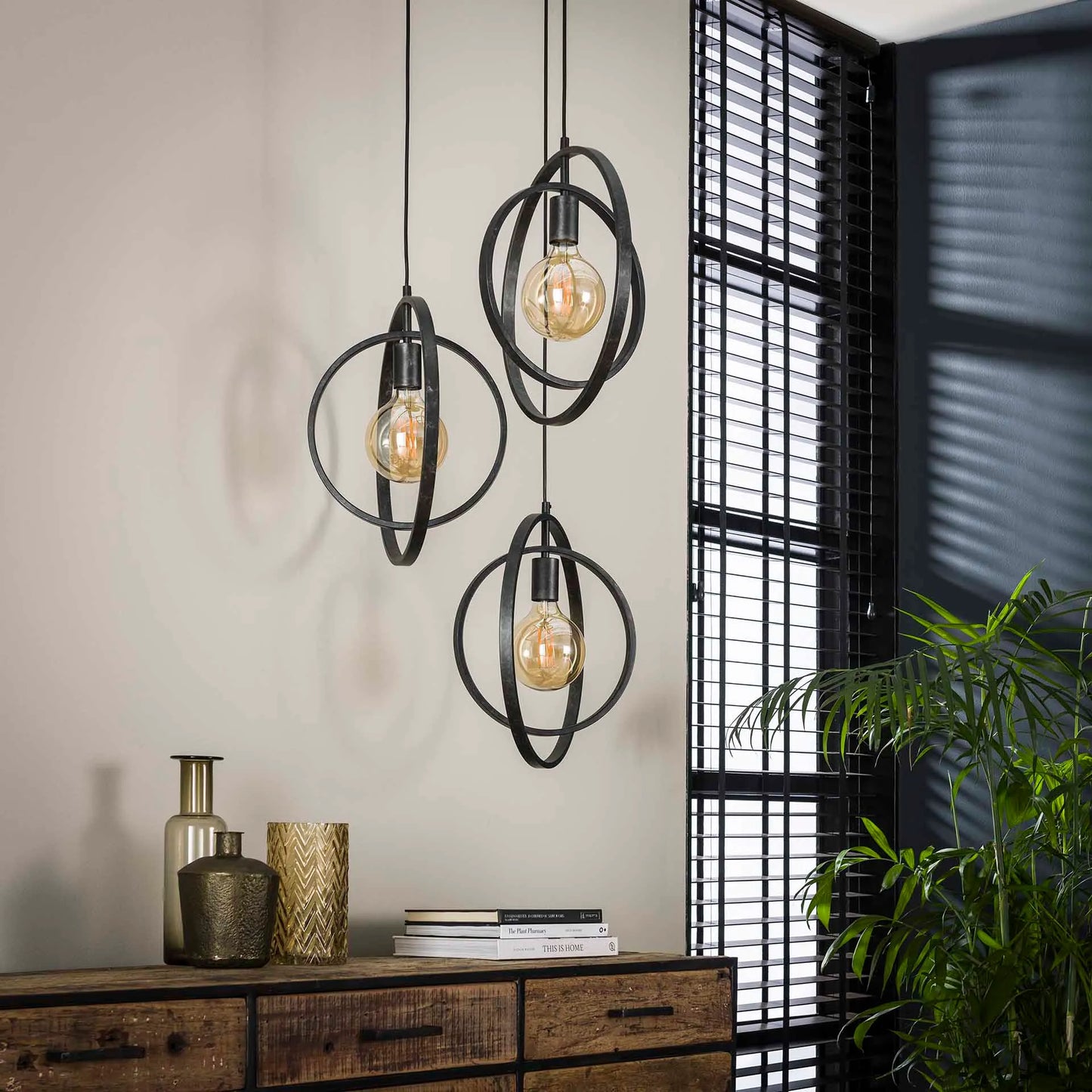 Hanglamp turn around 3-lichts