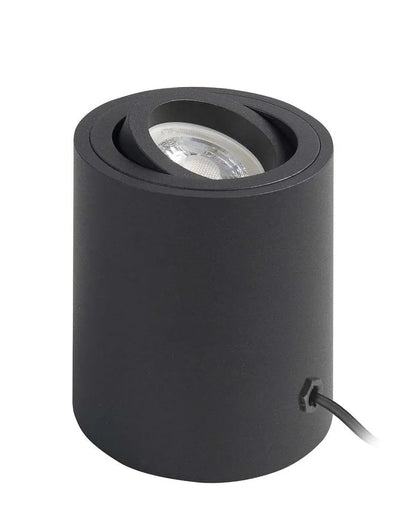 Grondspot zwart rond incl. LED 3-standen GU10