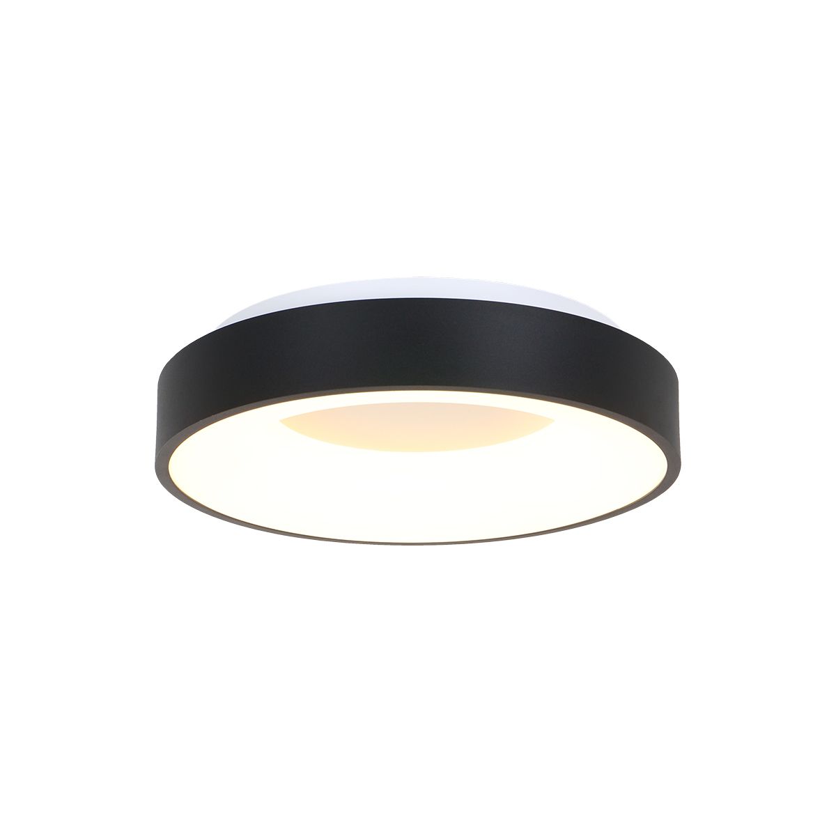 2562ZW Plafondlamp Ringlede  Zwart Ã38cm