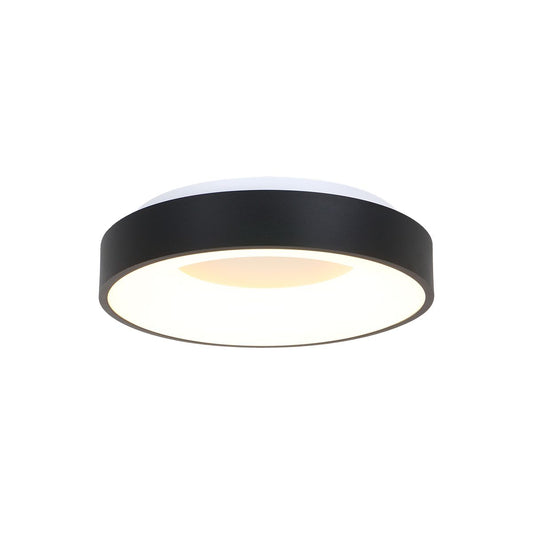 2562ZW Plafondlamp Ringlede  Zwart Ã38cm