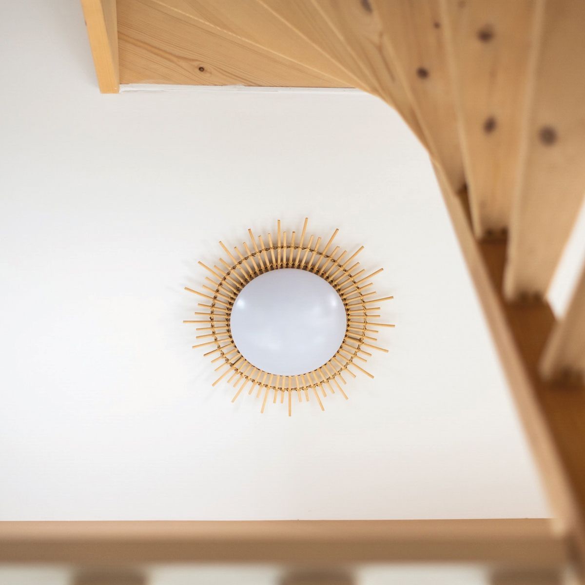 1894W Plafondlamp Aura  - rotan zonvorm voor badkamer en hal