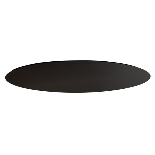 Ceiling plate 1200*400*30 oval blac