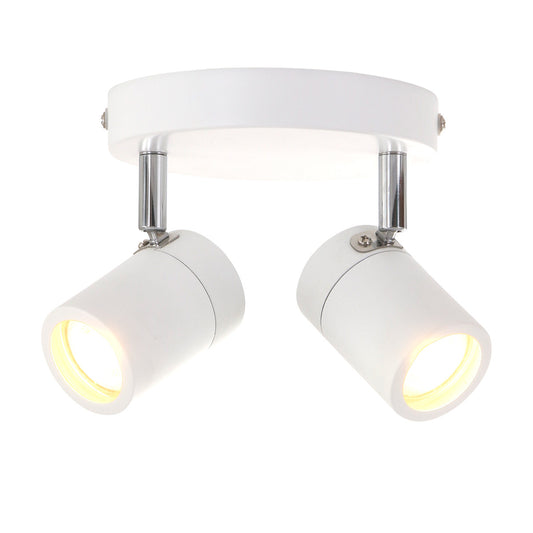 2487W Witte 2-lichts spot Upround  inclusief lichtbronnen