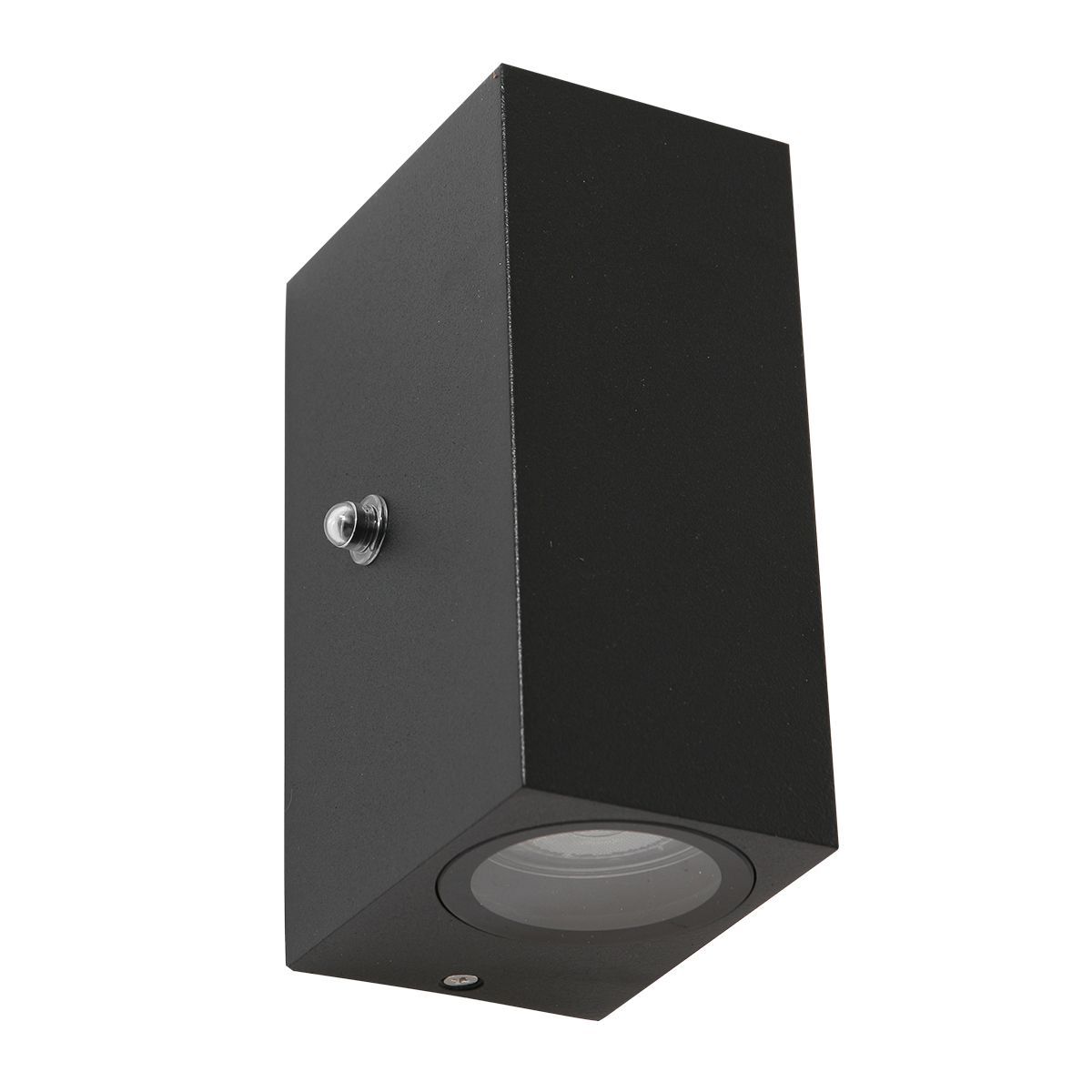 2721ZW Buitenlamp Logan  - zwarte sensorlamp met up-down licht