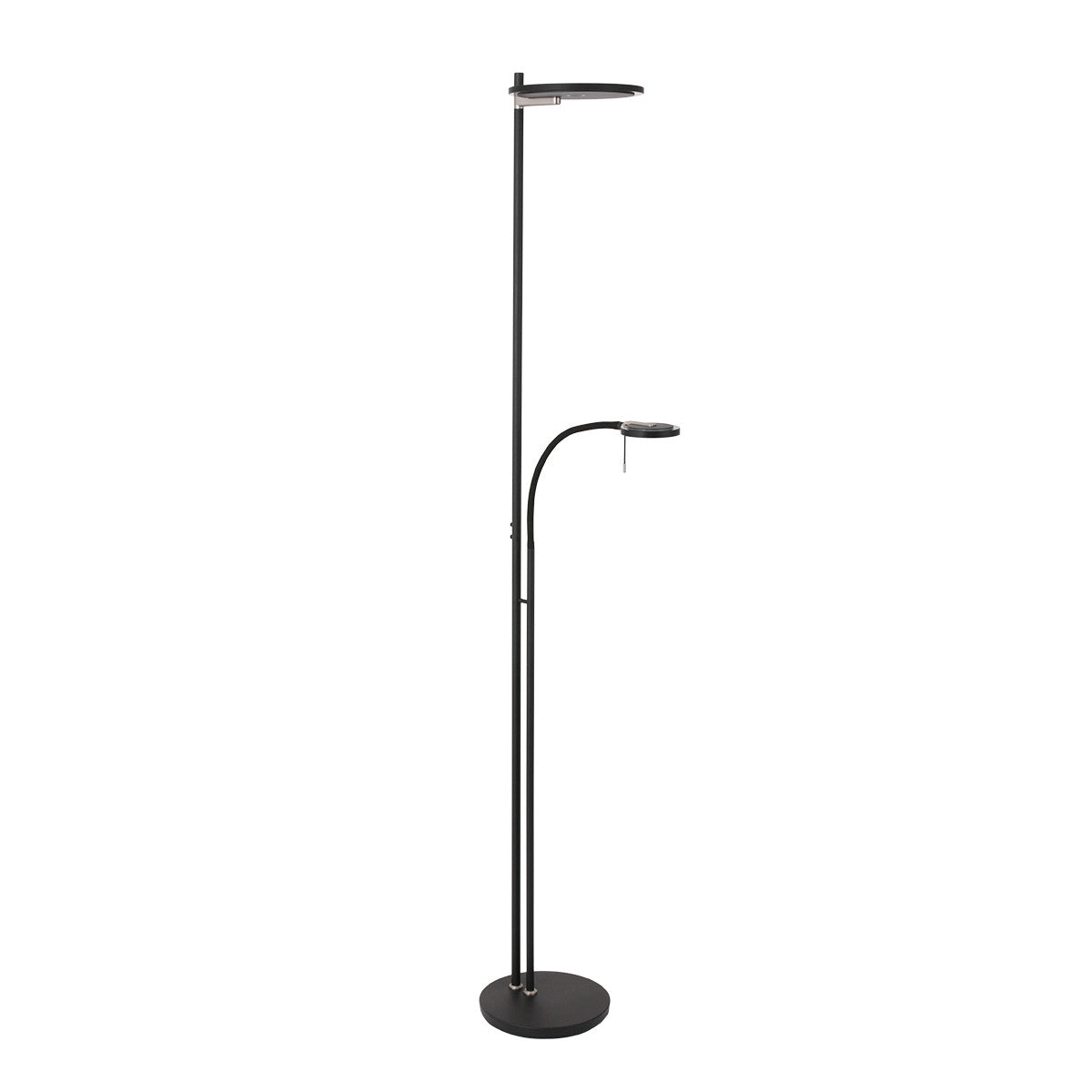 2989ZW Vloerlamp Turound  Zwart