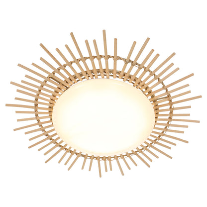 1894W Plafondlamp Aura  - rotan zonvorm voor badkamer en hal