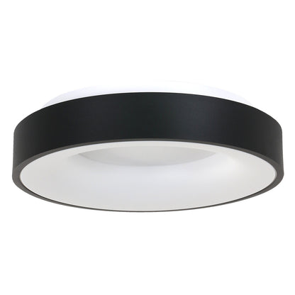 2563ZW Plafondlamp Ringlede  Zwart Ã48cm