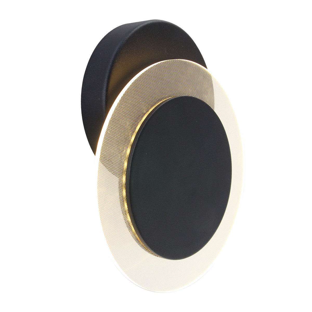 2564ZW Wandlamp Lido  Zwart Ã17cm 700 Lumen draaibaar