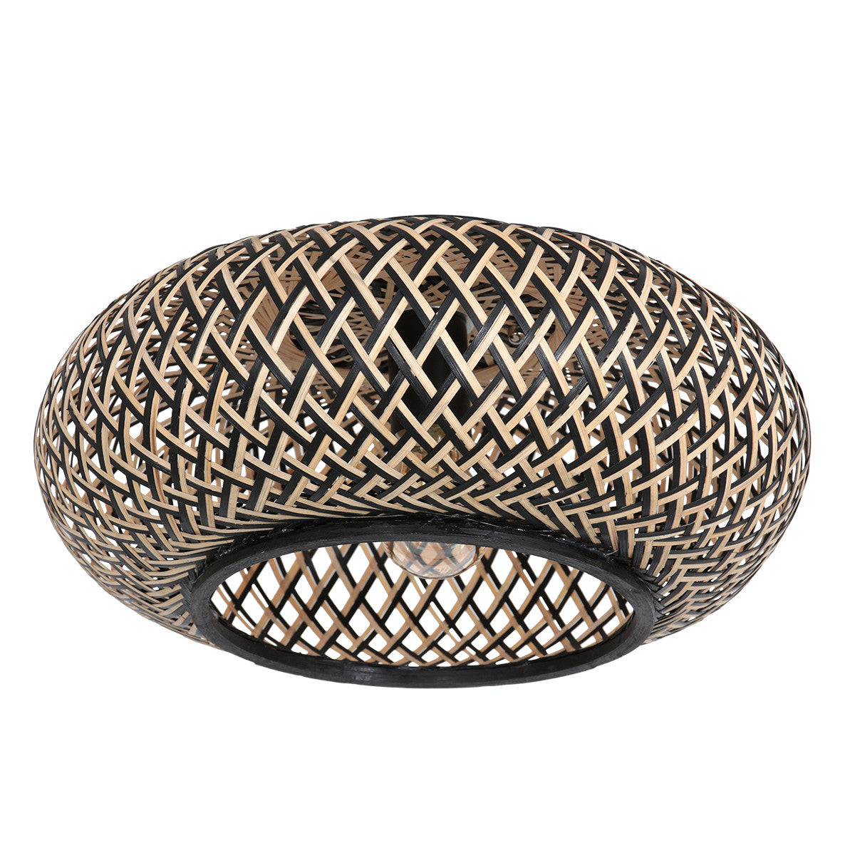 3129BE Plafondlamp Maze  â bamboe sfeerlamp met speels licht