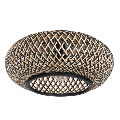 3129BE Plafondlamp Maze  â bamboe sfeerlamp met speels licht