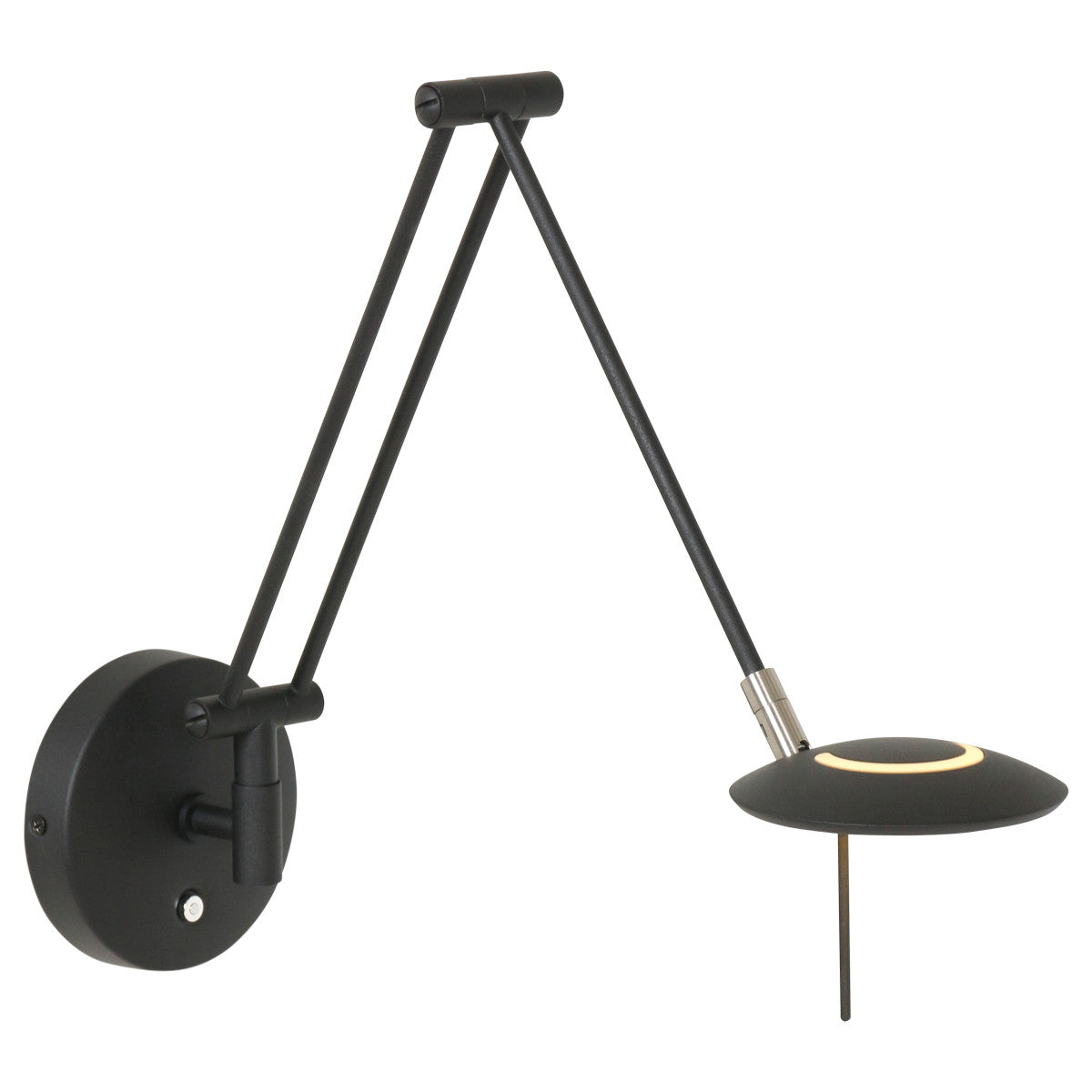 2110ZW Wandlamp Zodiac  Zwart Dimbaar draaibaar kantelbaar