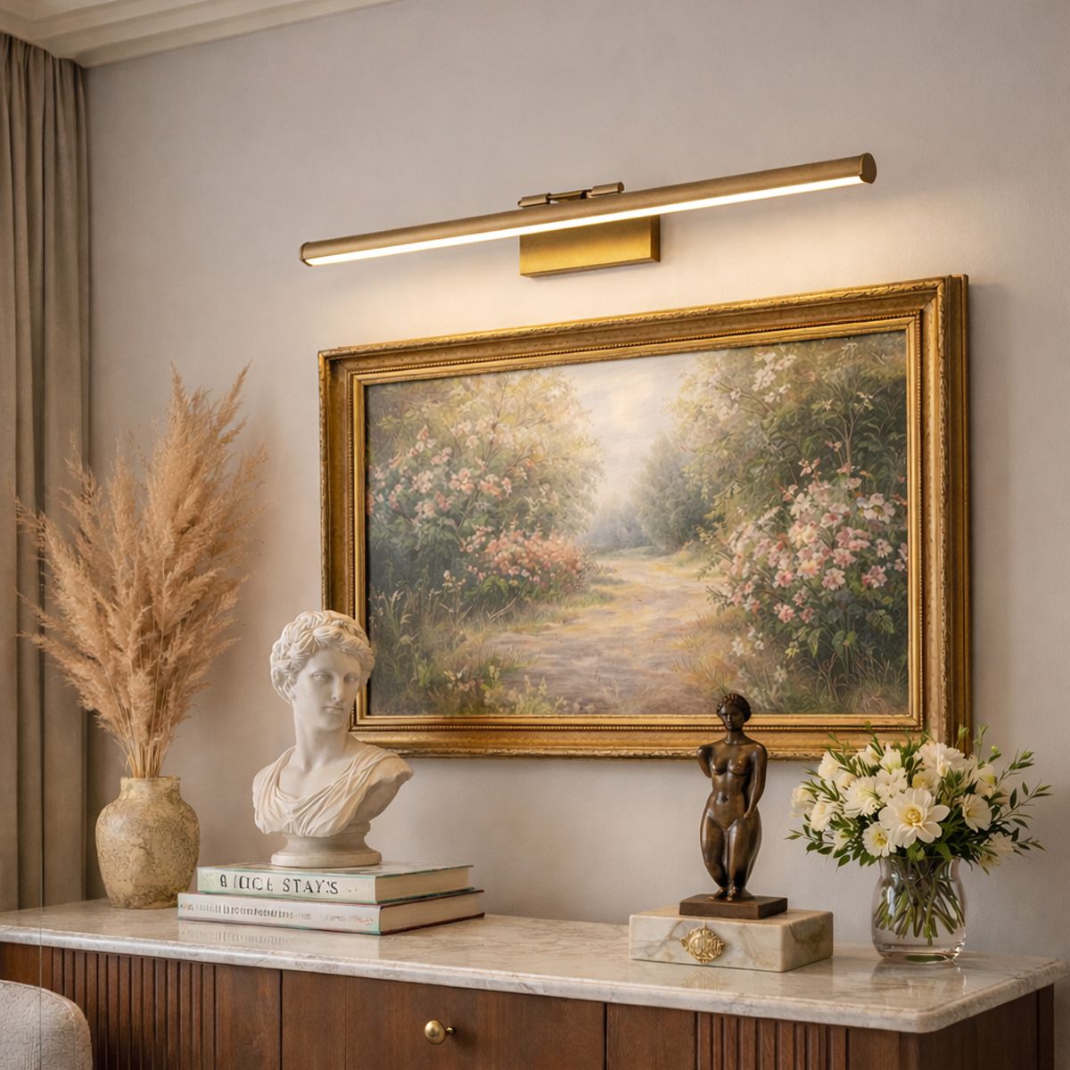 2431BR Wandlamp Litho  Brons Lichtkleur instelbaar