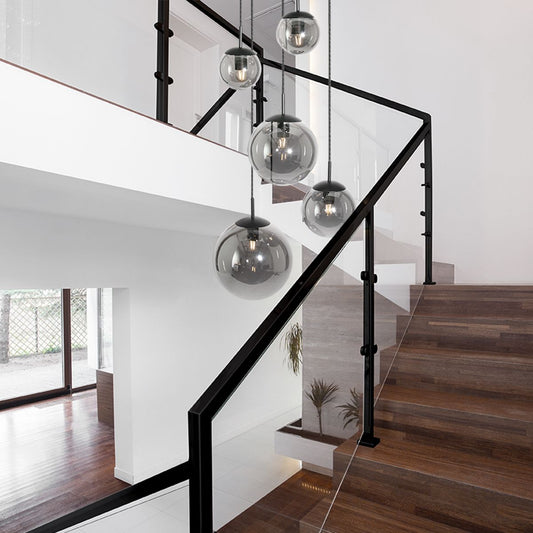 2730ZW Plafondlamp Bollique New  Zwart 5 lichts