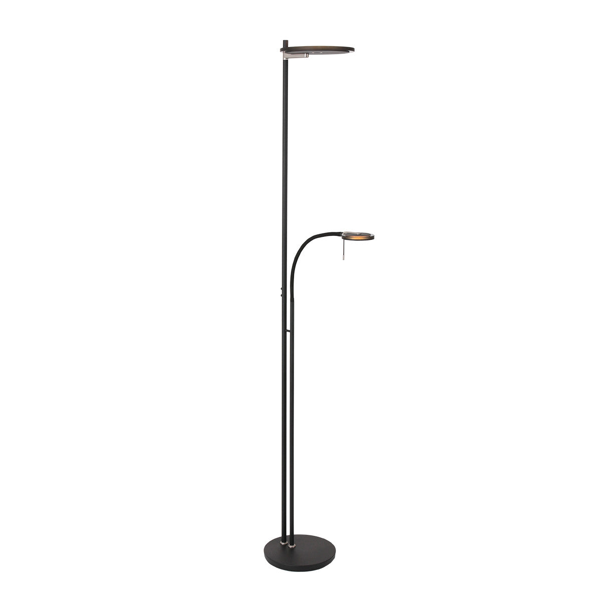 2989ZW Vloerlamp Turound  Zwart