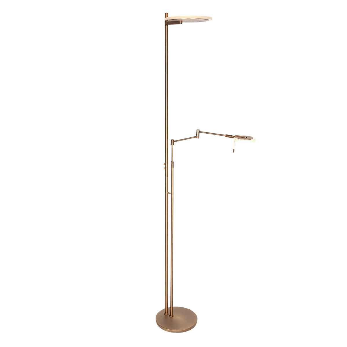 2663BR Bronskleurige vloerlamp Turound  lichtkleur instelbaar en dimbaar