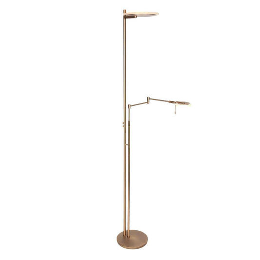 2663BR Bronskleurige vloerlamp Turound  lichtkleur instelbaar en dimbaar