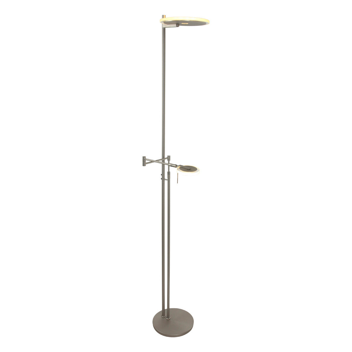 2560ST Vloerlamp Turound  Staal lees arm