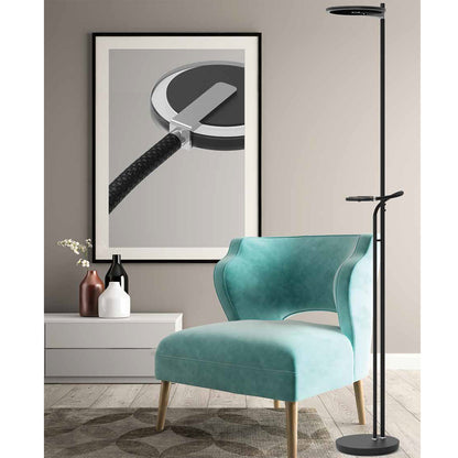 2989ZW Vloerlamp Turound  Zwart