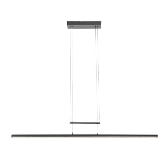 3317ZW Hanglamp Profilo  Zwart 115cm breed 1700 lumen