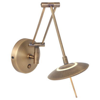 2110BR Wandlamp Zodiac  Brons Dimbaar draaibaar kantelbaar