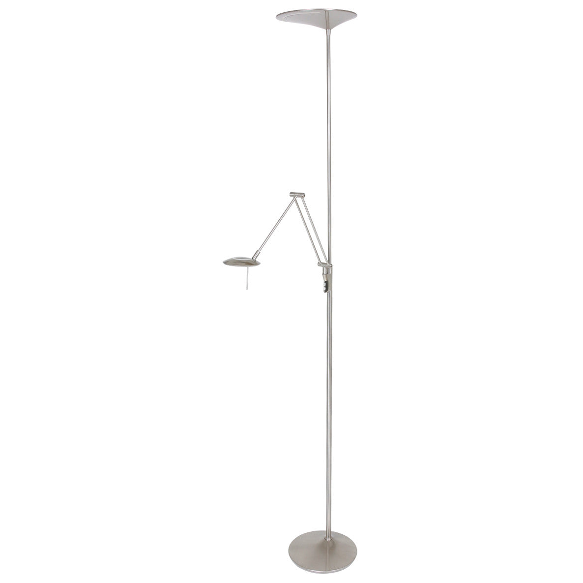 2107ST Vloerlamp Zodiac  Staal Knikarm Dimbaar