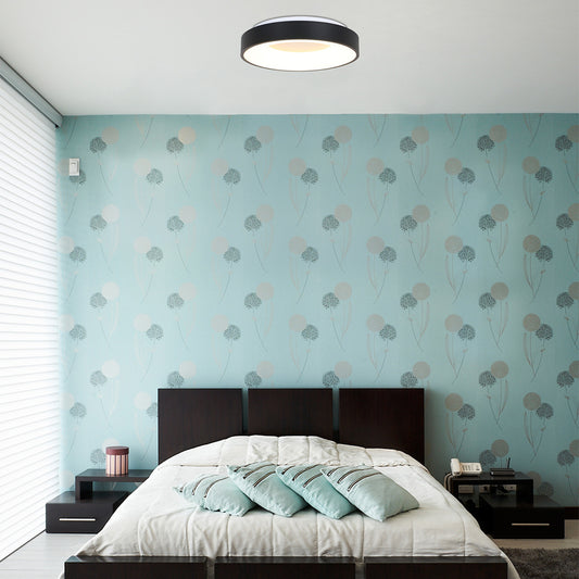 2563ZW Plafondlamp Ringlede  Zwart Ã48cm