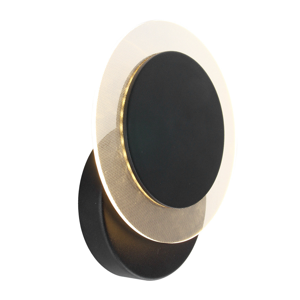 2564ZW Wandlamp Lido  Zwart Ã17cm 700 Lumen draaibaar