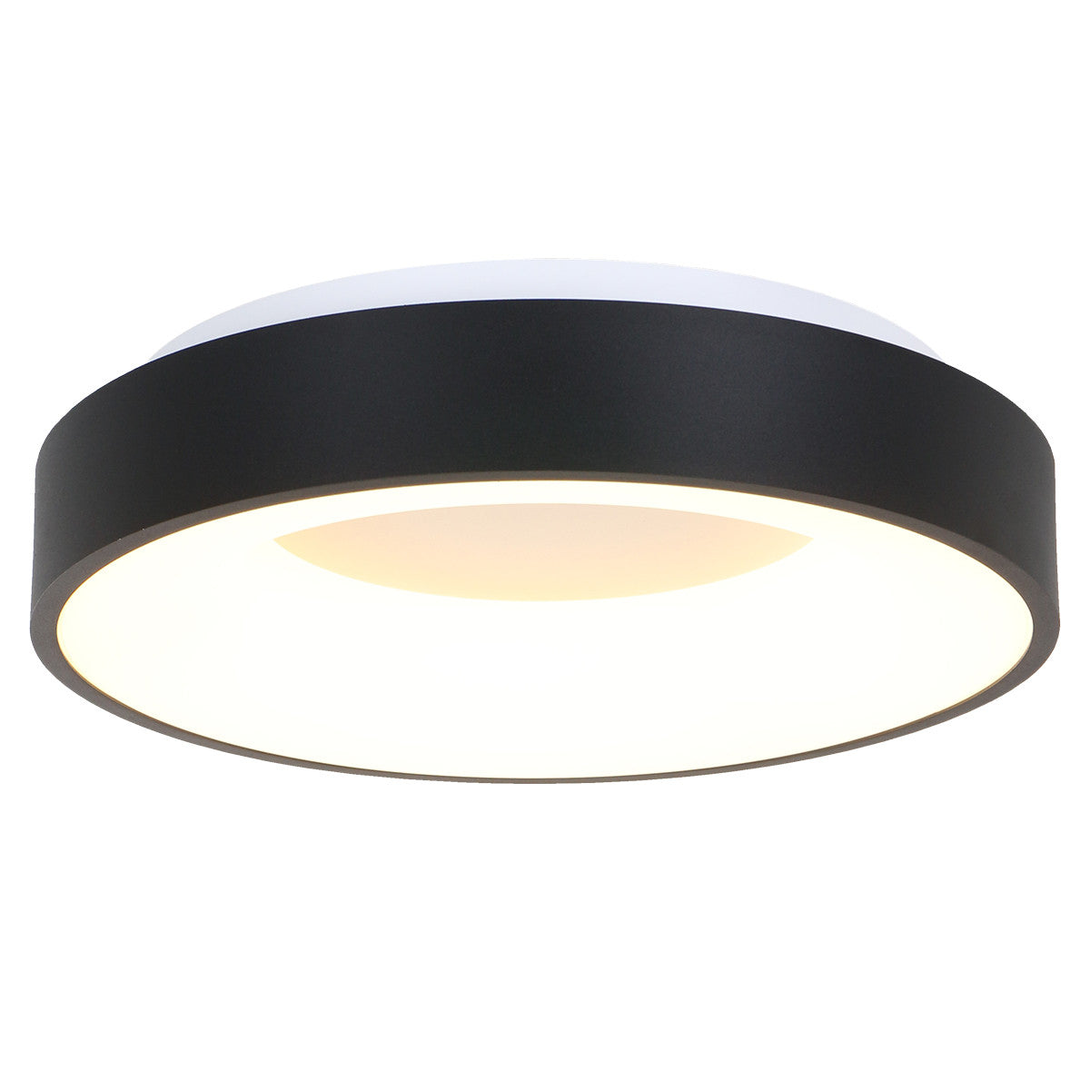 2563ZW Plafondlamp Ringlede  Zwart Ã48cm
