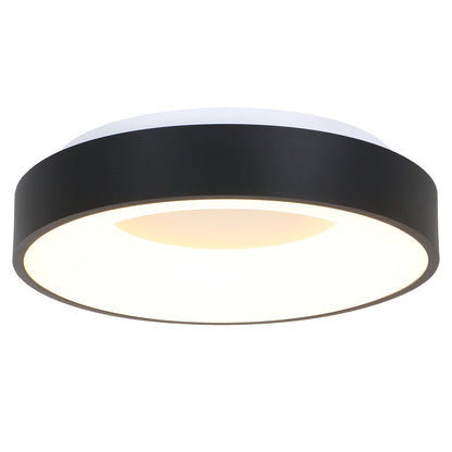 2563ZW Plafondlamp Ringlede  Zwart Ã48cm