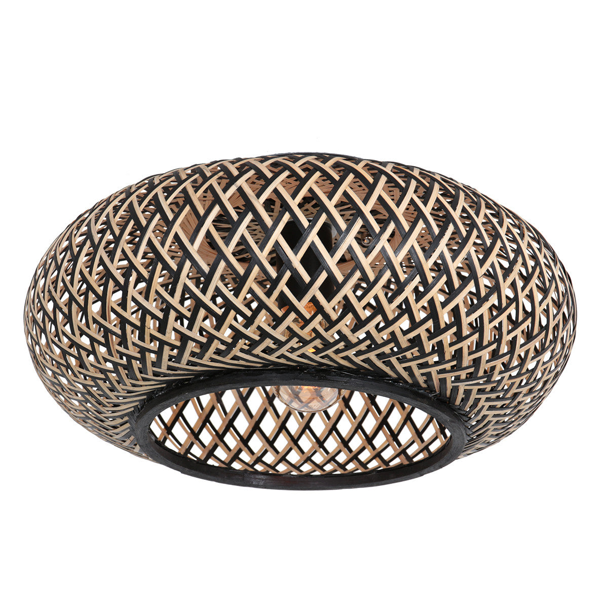 3129BE Plafondlamp Maze  â bamboe sfeerlamp met speels licht