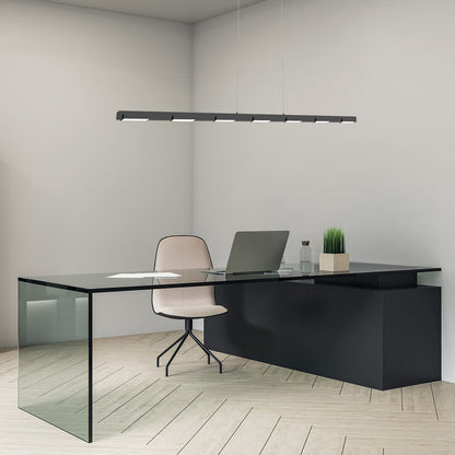 3297ZW Hanglamp Bloc  Zwart met Cable lift