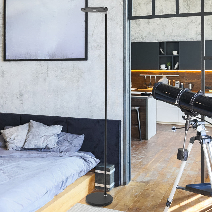 2993ZW Vloerlamp Turound  Zwart