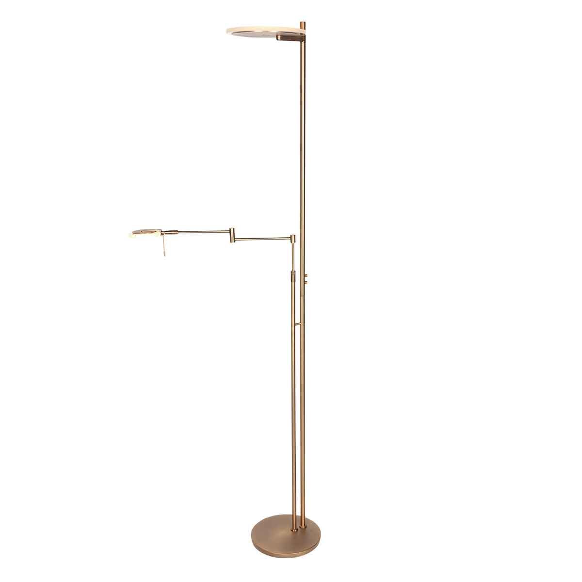 2663BR Bronskleurige vloerlamp Turound  lichtkleur instelbaar en dimbaar