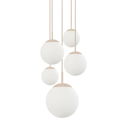 2730CR Hanglamp Bollique , crÃ¨me designlamp voor de vide