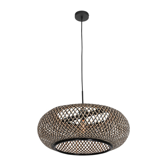 7506ZW Hanglamp Maze  â Bamboe designlamp met sfeervol lichtspel