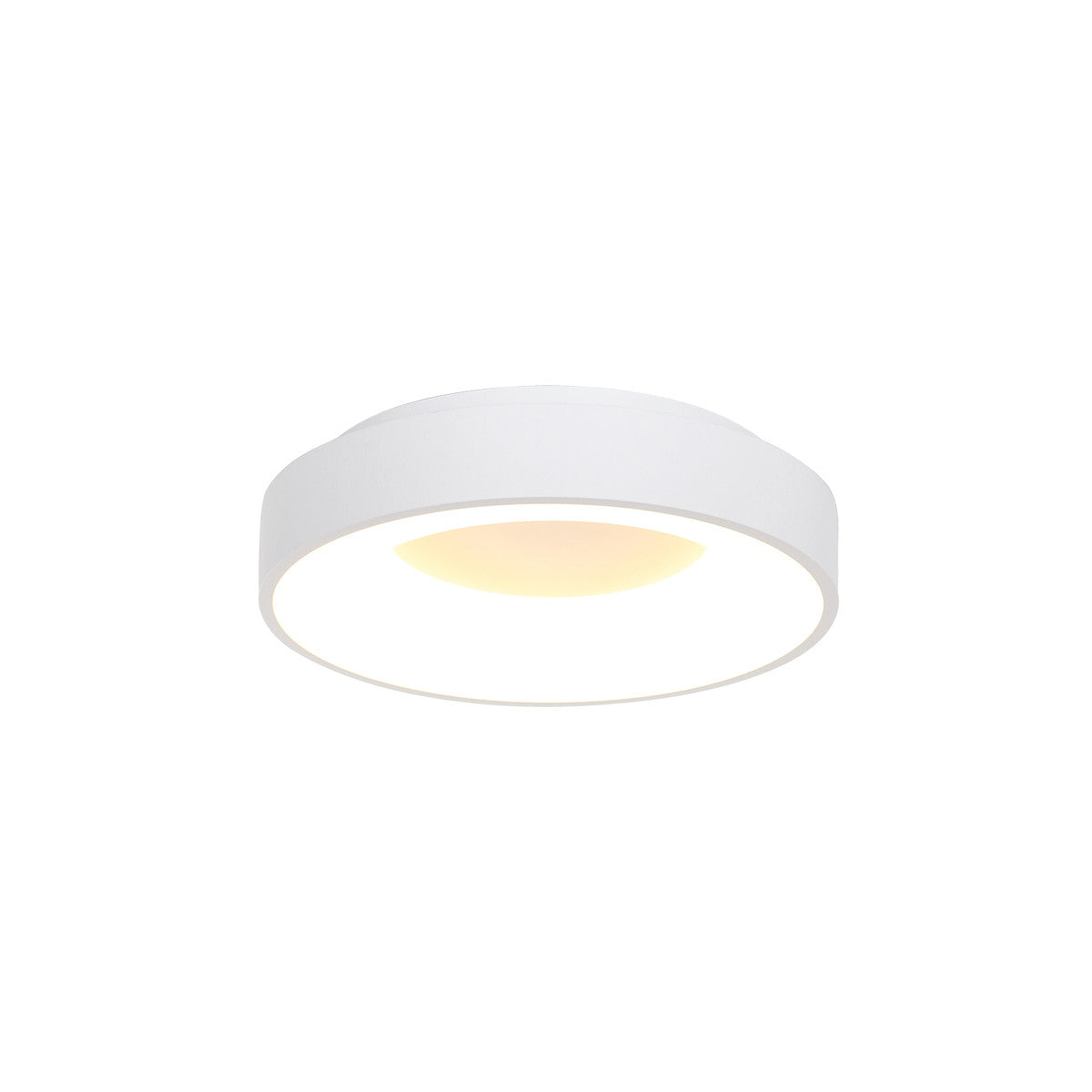 3086W Plafondlamp Ringlede  Wit Ã30cm