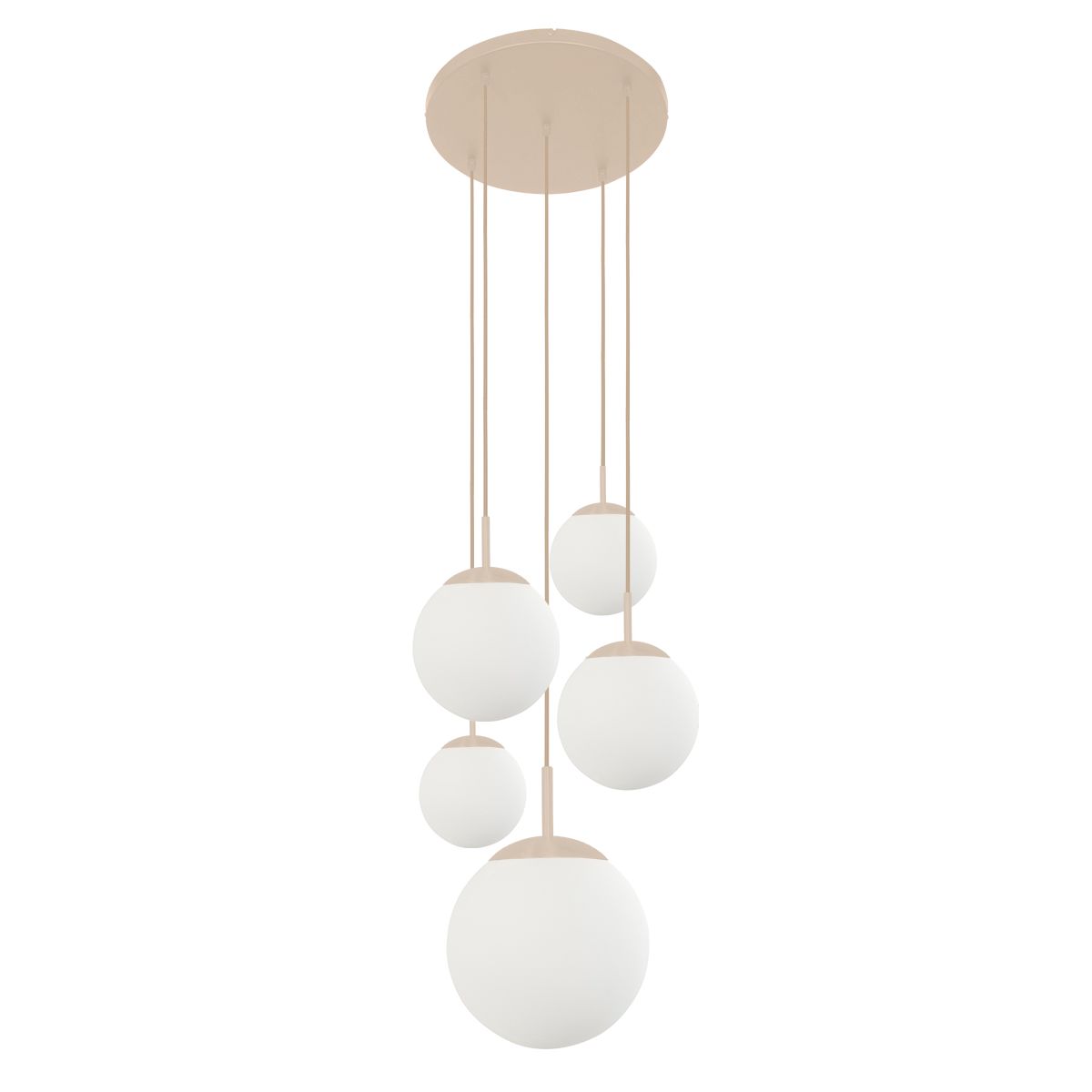 2730CR Hanglamp Bollique , crÃ¨me designlamp voor de vide