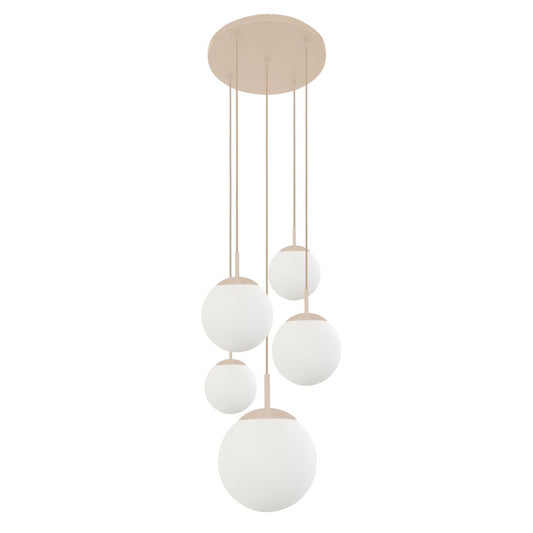 2730CR Hanglamp Bollique , crÃ¨me designlamp voor de vide