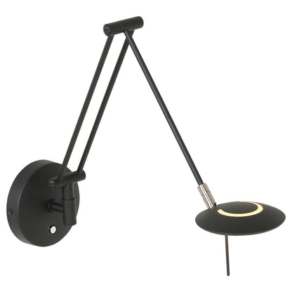 2110ZW Wandlamp Zodiac  Zwart Dimbaar draaibaar kantelbaar