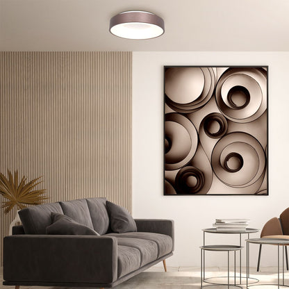 2563BR Plafondlamp Ringlede  Brons Ã48cm