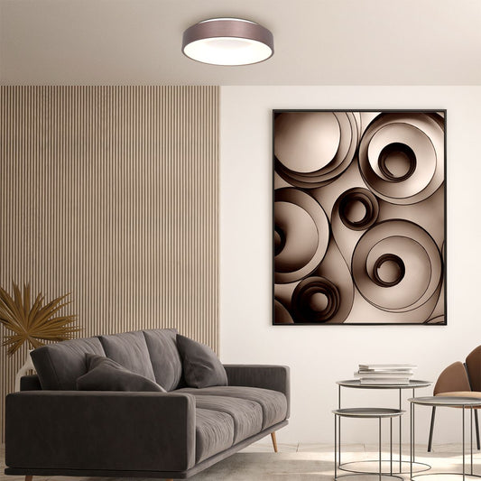 2563BR Plafondlamp Ringlede  Brons Ã48cm