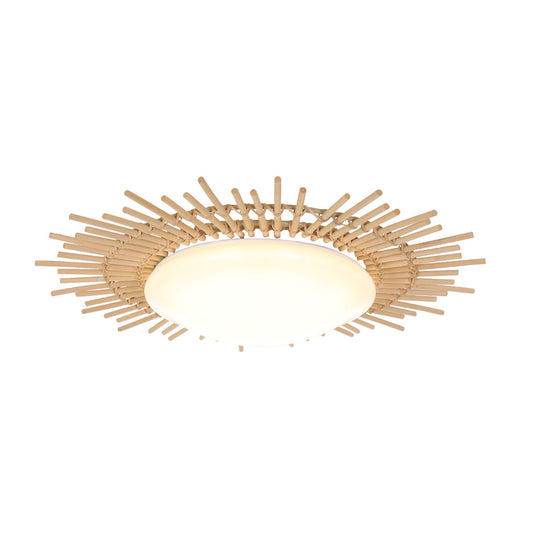 1894W Plafondlamp Aura  - rotan zonvorm voor badkamer en hal