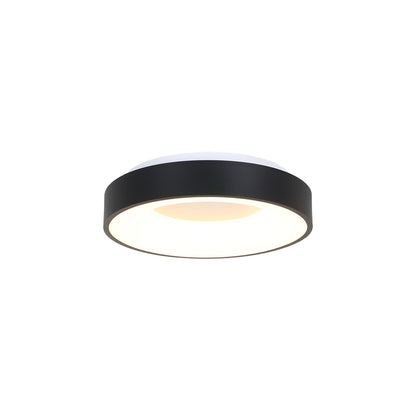3086ZW Plafondlamp Ringlede  Zwart Ã30cm